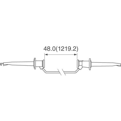 Fluke PATCH 3781-48-3 Minigrabber Patch Cord (orange)