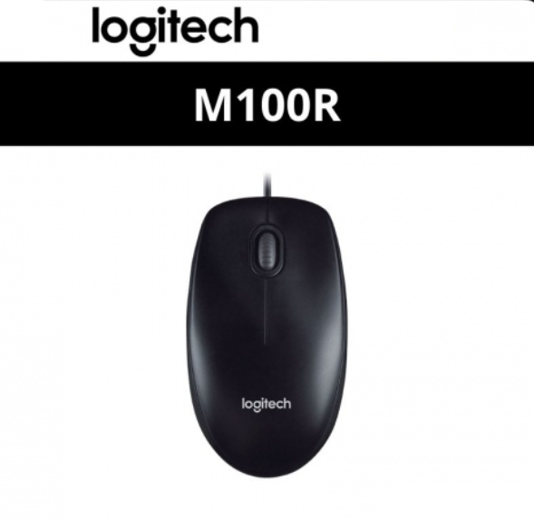 Logitech M100R-Black 1000dpi Wired Mouse