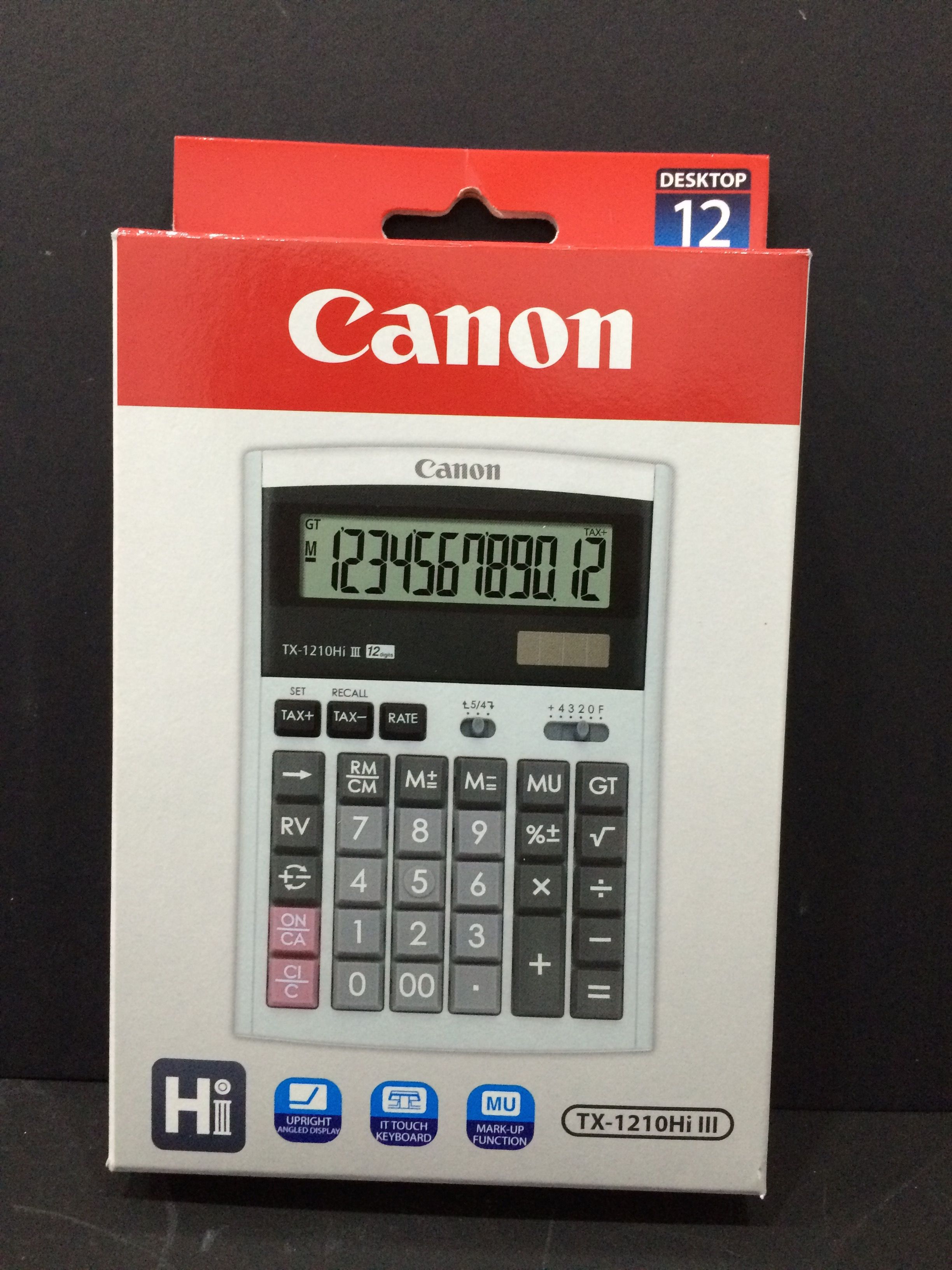Canon Desktop Calculator 12 digits TX-1210HI-III
