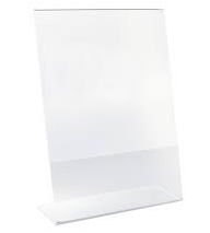 QP A4 Portrait Size Acrylic Stand (L Shape) L shape