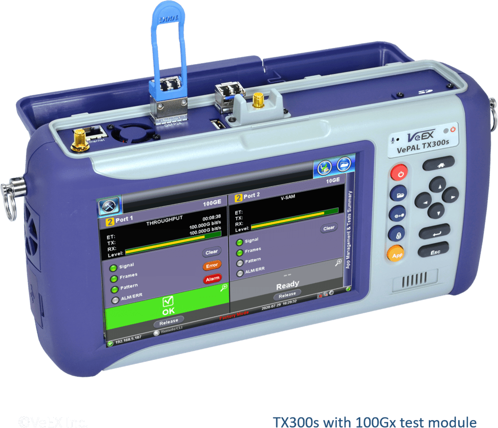 VeEX 100G Ethernet Tester