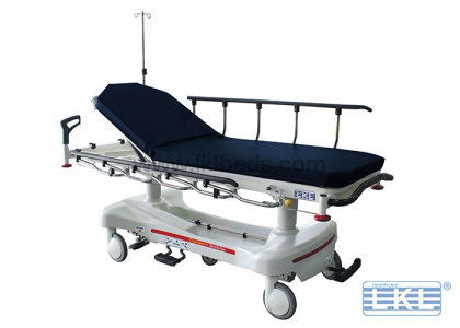LKL HOSPITAL PATIENT TRANSPORT TROLLEY/BED. APPROX. DIM (MM) : 2130 (L) X 810 (W) X 540 - 890 (H)
