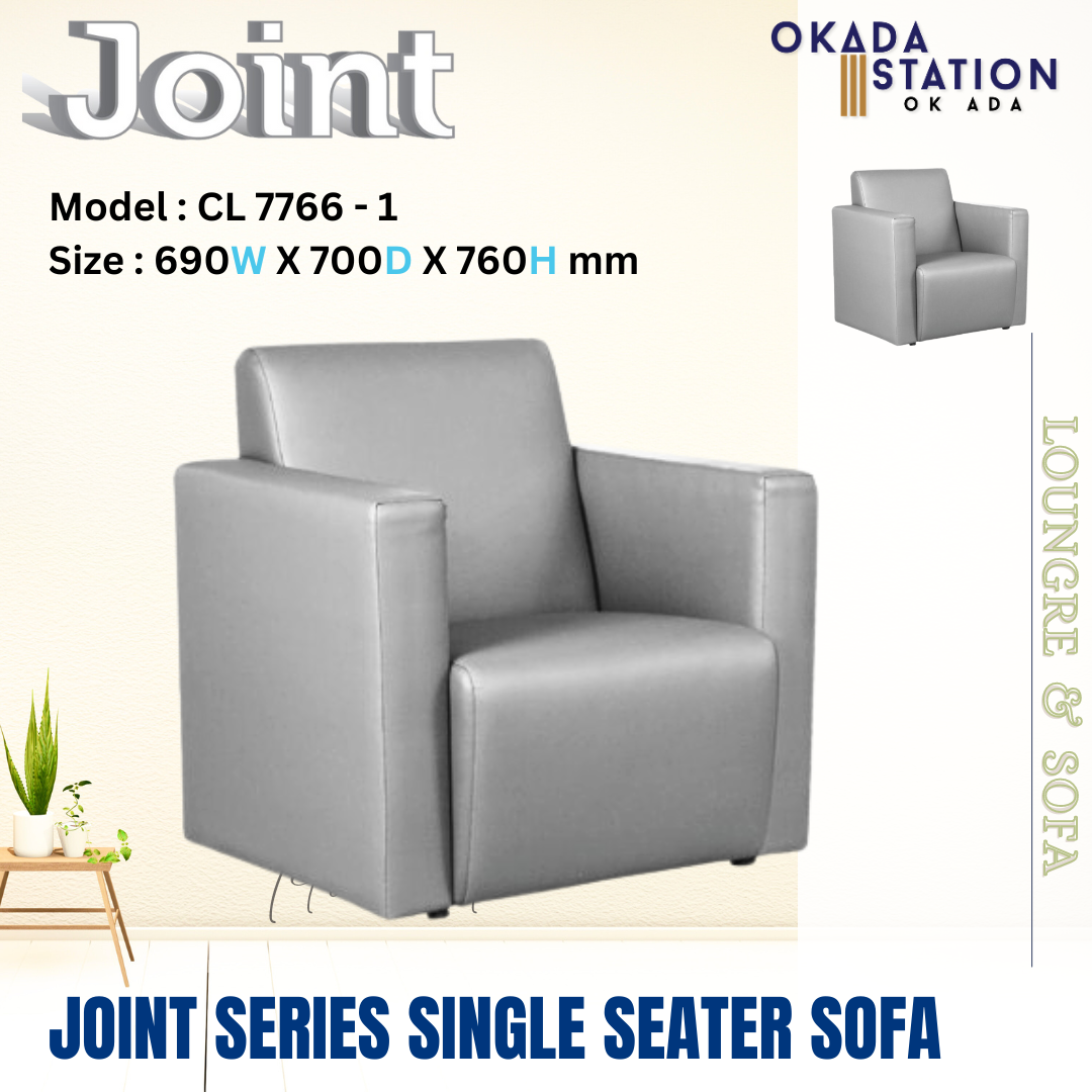 CLASSIC CHAIR JOINT SERIES SOFA - (SINGLE , DOUBLE & TRIPLE SEATER) / CLASSIC CHAIR / JOINT SOFA / JOINT SERIES / SINGLE SEATER / DOUBLE SEATER / TRIPLE SEATER / PU LEATHER / LOUNGE & SOFA / JOINT / SOFA / CHAIR