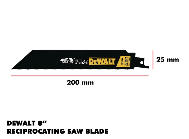 DEWALT DWA4188 8 INCHES RECIPROCATING SAW BLADE