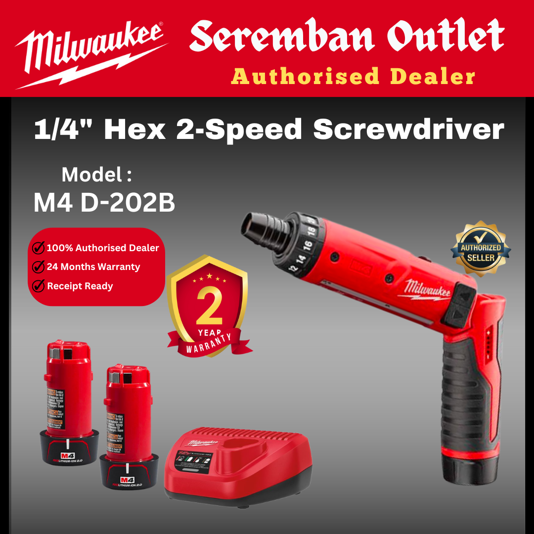 Milwaukee M4 Driver / M4D / Milwaukee Electric Screwdriver / Milwaukee Screwdriver