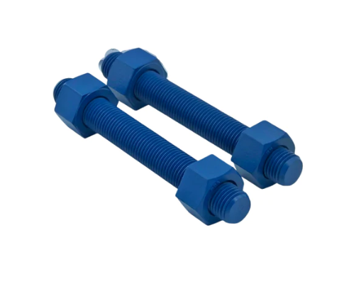 Stud bolt 1" x 150mm c/w 2 Hvy Hex Nut, A193 B7/ A194 Gr.2H, FCC