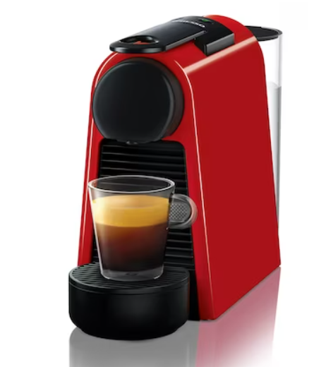 Nespresso Essenza Mini D30 Coffee Machine Ruby Red (0.6L) Fast-heat-up Time A3D30 Series