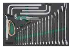 JONNESWAY 34PCS COMBINATION WRENCH AND HEX KEY SET
