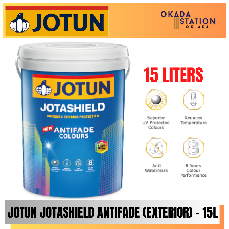 Jotun Paint / 15L / 15 LITER / Exterior Paint / Jotashield Antifade Colours / Cat Luaran / Cat