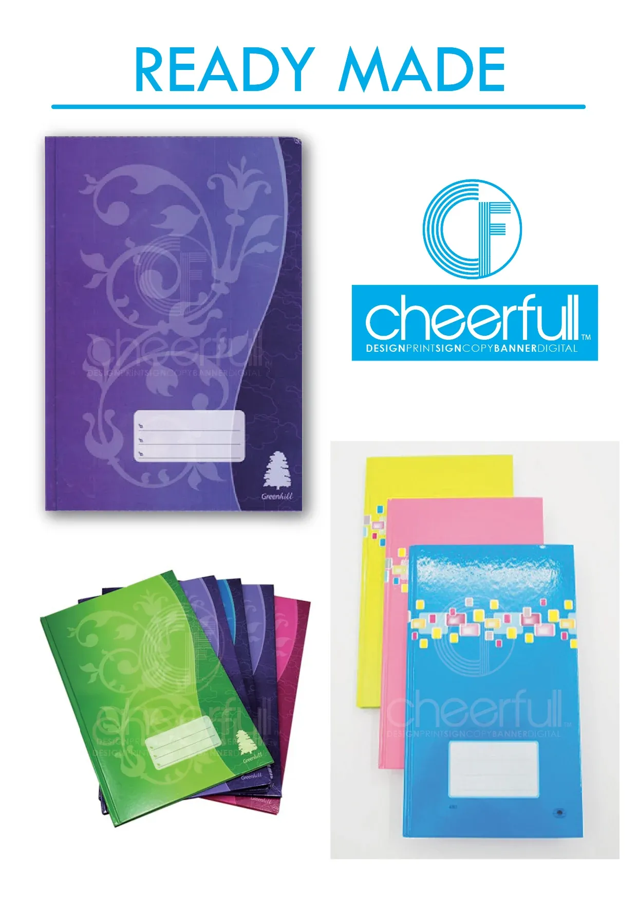 Hard Cover Foolscap Book (120) (200) (300) (400) (500)