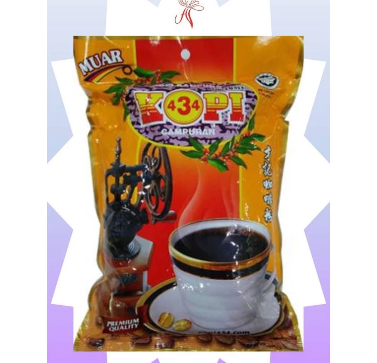 Kopi 434 Muar Serbuk Kopi Kampung 600G