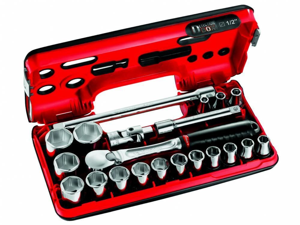 Facom *Facom SL.DBOX1PB 21 Piece , 1/2 in Socket Set