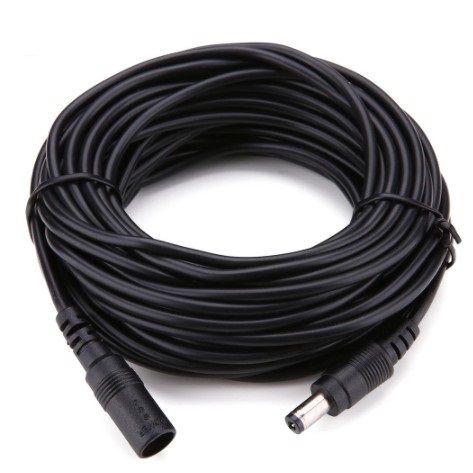 DC Extension Cable 5M Female to Male Plug for 12V Power Adapter Cord Home CCTV Camera LED Str