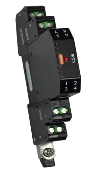 Signal Surge Protector, 68VDC, 500mA, 20kA, Indicator, 1 Pair c/w Base and alarm output SL2-68