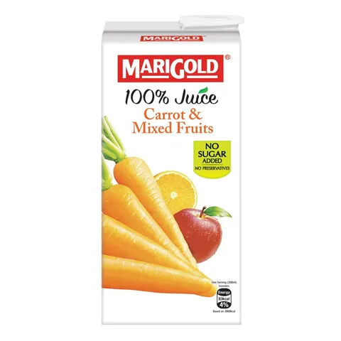 Marigold 100% Carrot & Mixed Fruits Juice 12 x 1 Litre