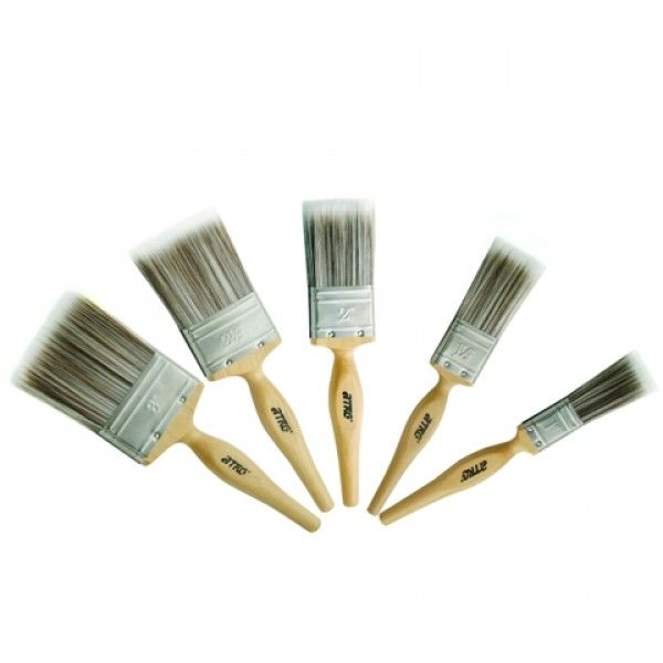 Besi & Logam #SB3P (1", 1 1/2", 2") Paint Brush Set (20% Synthetic Filament) Plastic Handle (3 PCS/SET)