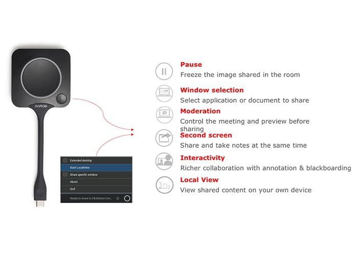 Barco ClickShare USB-C button for C & CX