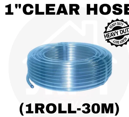 (HEAVY DUTY) 1" CLEAR HOSE