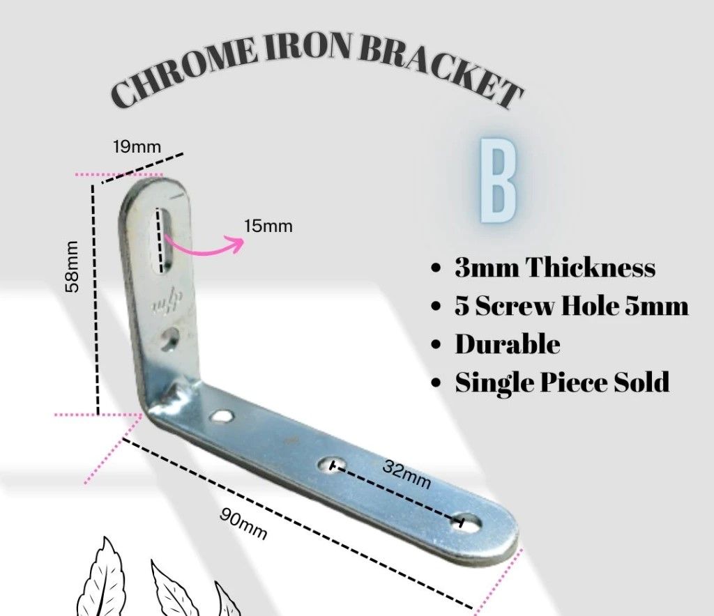 L Bracket Angle Bracket mild steel angle bracket heavy duty L bracket /chrome iron bracket