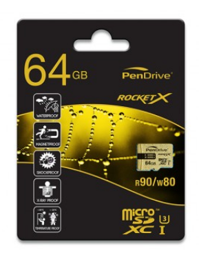 PENDRIVE MICRO SDXC UHS-3 64GB (ROCKET X)