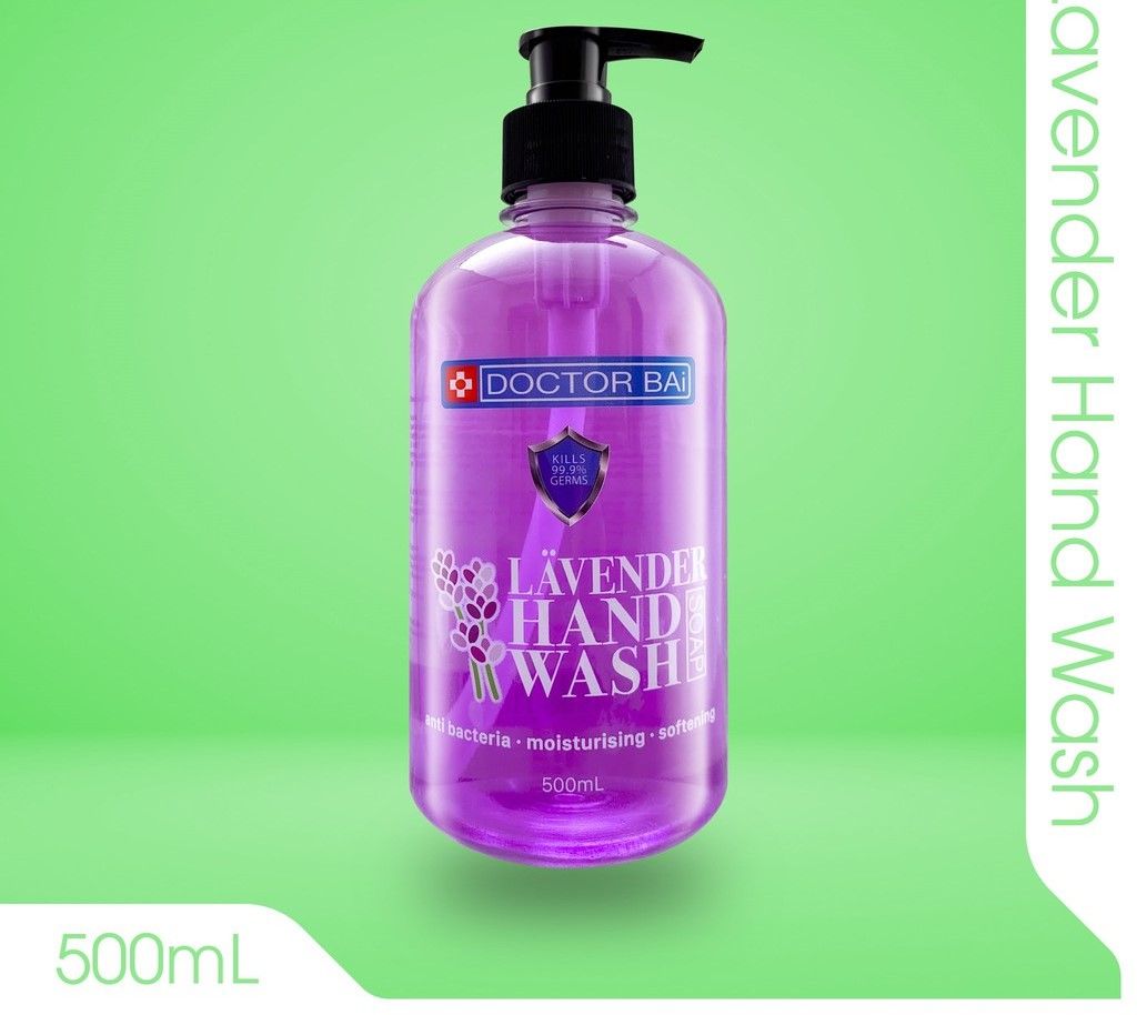 DOCTOR BAi ANTIBACTERIAL LIQUID HAND WASH 500ML (1 bottle) - LAVENDER