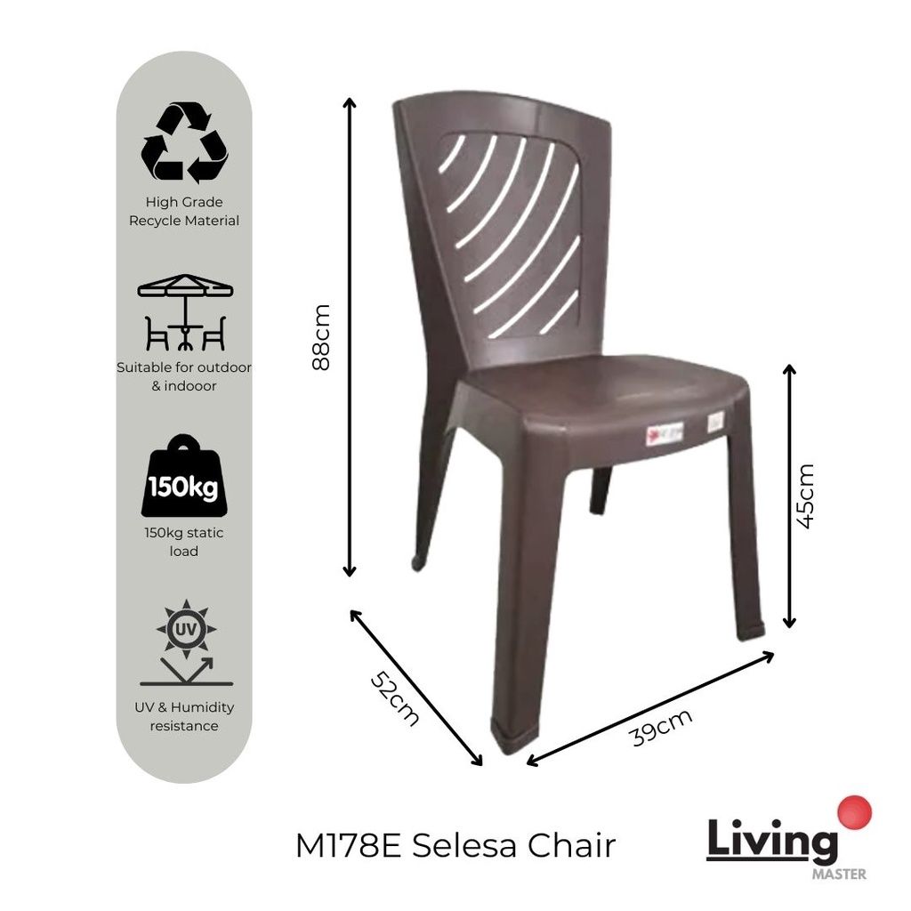 Modern Plastic Chair Indoor & Outdoor