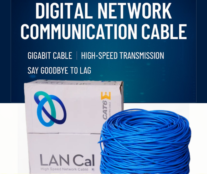 QP CAT.6 UTP LAN CABLE, 23AWG, 4 PAIRS, COPPERCLAD ALUMINUM (CCA), 300 METERS NC201