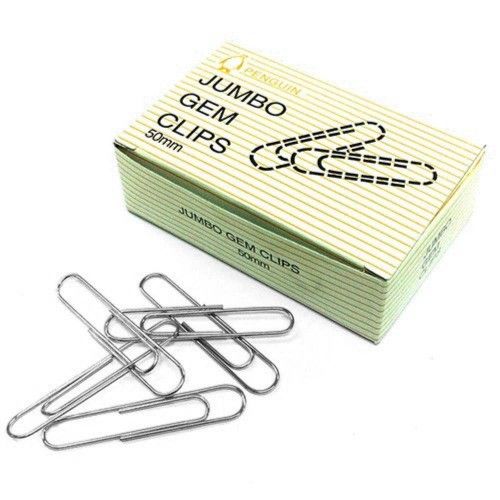 Penguin Jumbo Gem Paper Clips B03-07 50mm 100 pieces