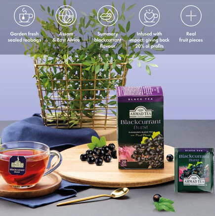 *Ahmad Tea Blackcurrant (20 Teabags) /1PACK