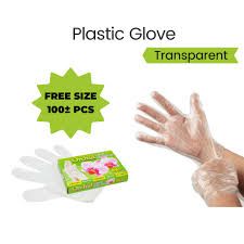 Heavy Duty HDPE Disposable Glove (Free Size) Orchid Hand Plastic Glove - Sarung Tangan
