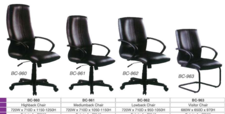 GANYMEDE ERGONOMIC FABRIC OFFICE CHAIR, BC-960 HIGHBACK, BC-961 MEDIUMBACK, BC-962 LOWBACK, BC-963 VISITOR / ERGONOMIC FABRIC / ERGONOMIC CHAIR / OFFICE CHAIR