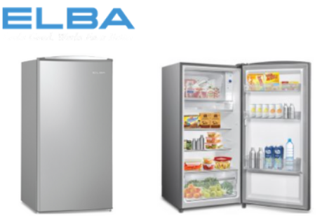 [ELBA Malaysia Warranty] ELBA Single Door Refrigerator Fridge ER-C1815(SV) 185L