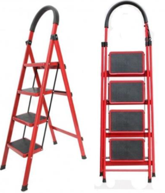 Stainless Steel Folding Ladder 3/4/5/6/7 Steps Heavy Duty
