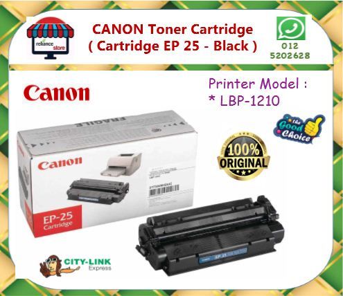 CANON EP-25 Toner Cartridge / Canon EP25 # Original Black ( Printer : Canon Laserjet LBP 1210 )