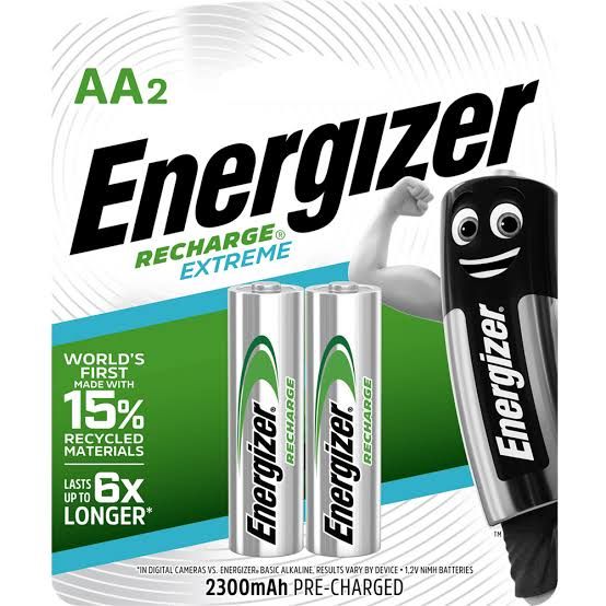Energizer Recharge Extreme AA Battery 2pcs