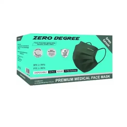 ZERO DEGREE MEDICAL FACE MASK 4PLY