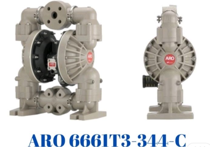 1.5" ARO Non-Metallic Air Operated Diaphragm Pump 6661T3-344-C by Ingersoll Rand.