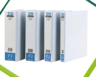 2S PVC 2D Ring File A4 White 20mm