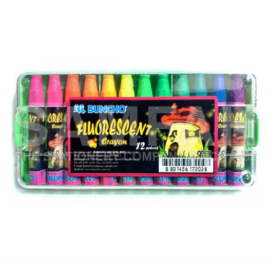 Buncho 12's Fluoresent Crayons 12 Fluoresent Crayon OP-f-12-KK