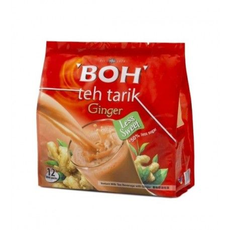 BOH Teh Tarik Ginger Less Sweet 12 x 26g