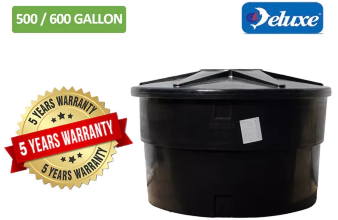 Water Tank 600Gallon Black