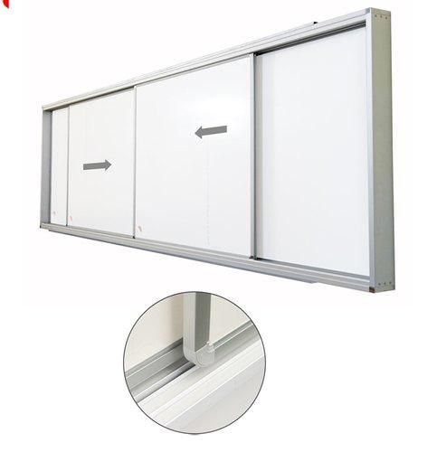 SLIDING MAGNETIC WHITEBOARD (4' X 8') (4' X 12') (4' X 16') (PAPAN PUTIH BERLAPIS) /Whiteboard /Sliding Magnetic Whiteboard /Papan Putih
