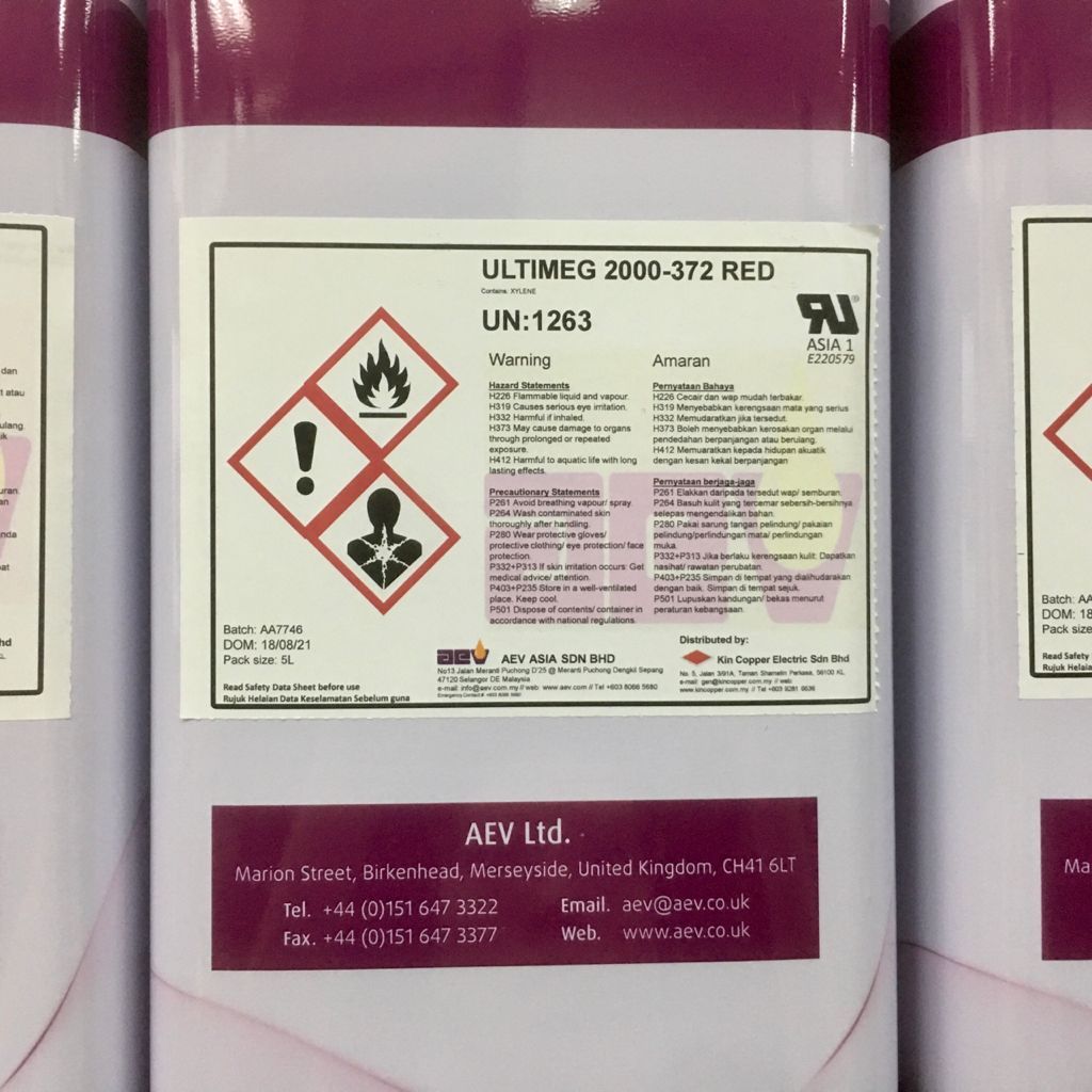 Insulating Varnish Red (AEV Ultimeg) 5L