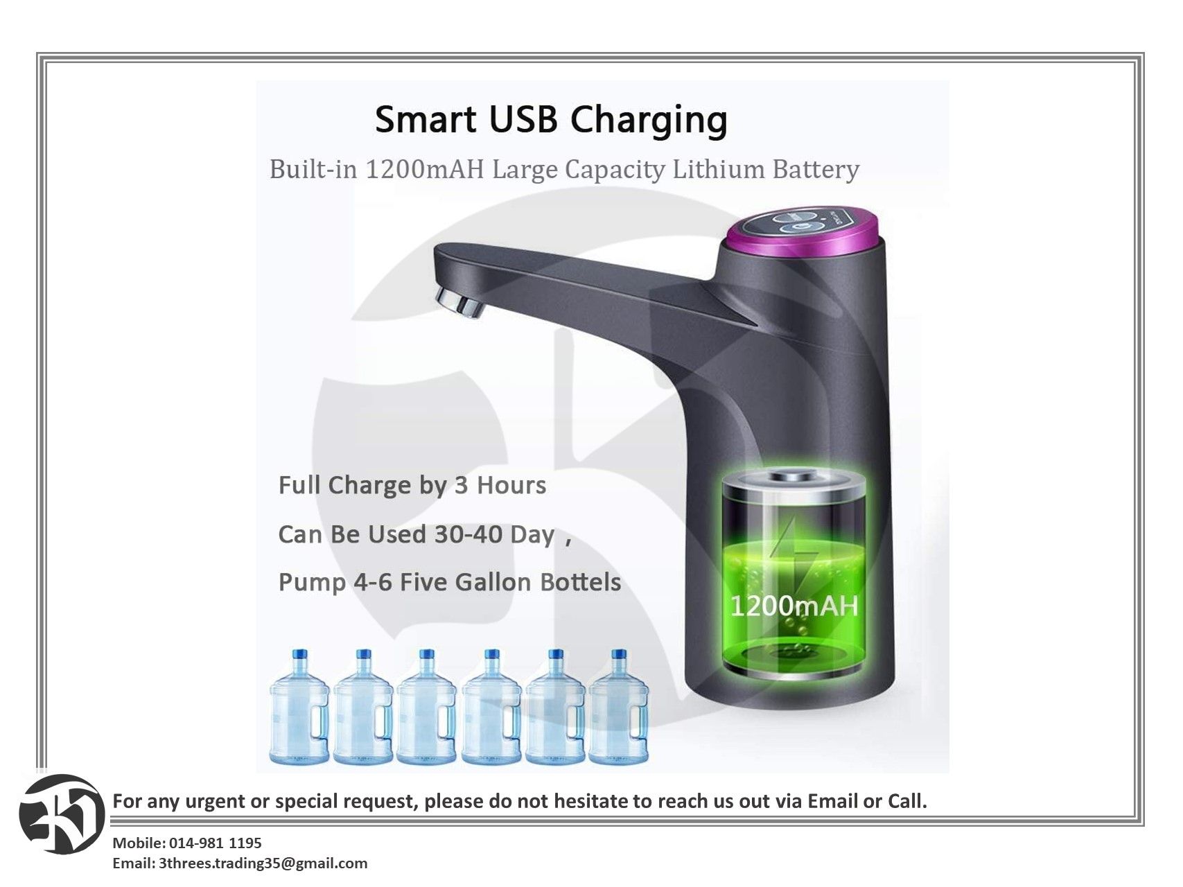 Automatic Electric Water Dispenser