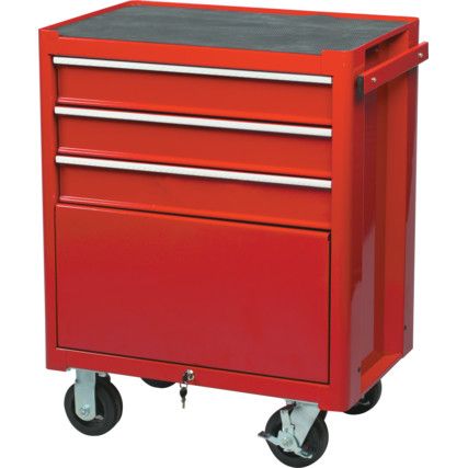 Kennedy-Pro 3 Drawer Metal Roller Cabinet