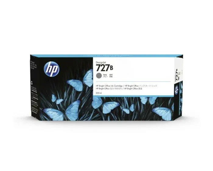 Genuine Malaysia HP Warranty - HP 727B Gray 300ml Ink Cartridge