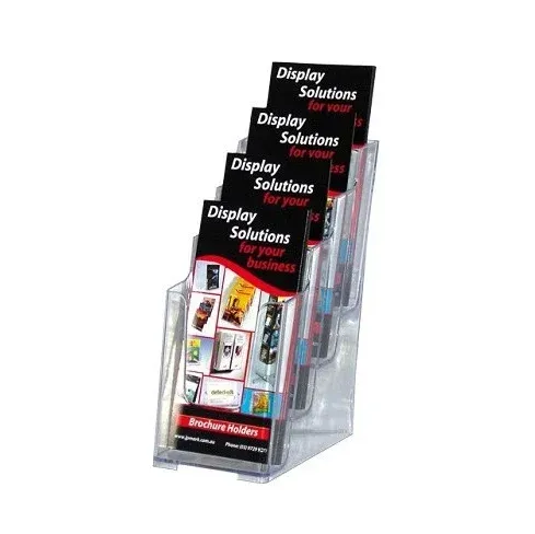 DEFLECTO BROCHURE HOLDER 4 COMPARTMENTS A4