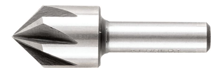 Sherwood 90掳, Countersink, 1/2in., Straight Shank, 6 fl, Cobalt High Speed Steel SHR0202000K