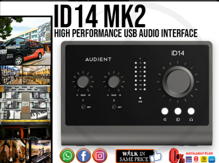 *Audient iD14mkII USB-C Audio Interface (iD14 mkII / iD-14 MK2)