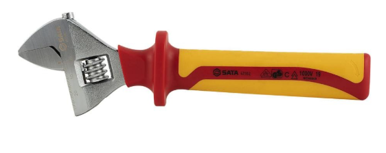 Sata 12” VDE INSULATED ADJUSTABLE WRENCH